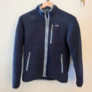 Patagonia Kids' Retro Pile Fleece Jacket (Navy)